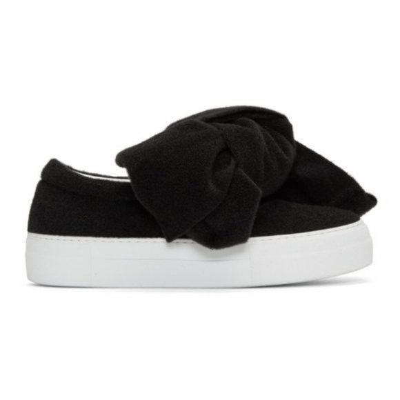 Joshua Saunders Oversized Bow Slip On Sneakers - Picture 3 of 8